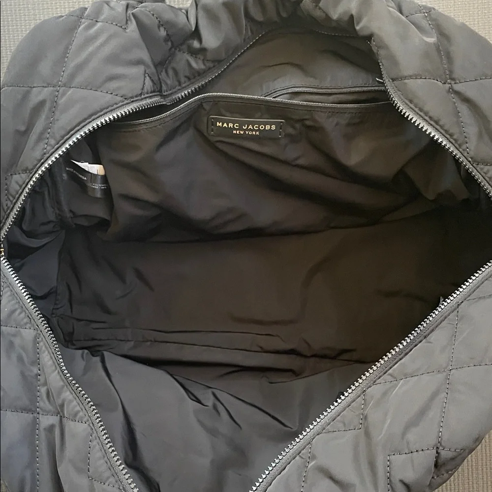 Black Quilted Weekender Bag